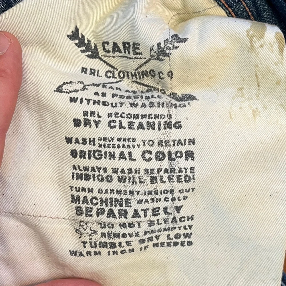 VTG RRL Japanese Selvage Carpenter Jeans Made in USA - Picture 4 of 8